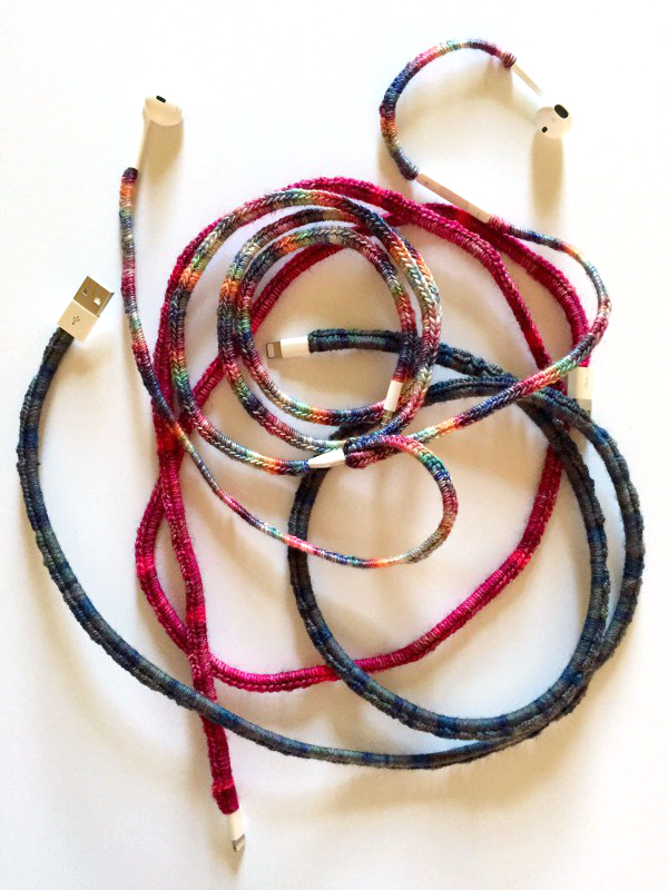 Cheap and Easy Knotted USB Cover from In Our Pond  #DIY  #craft  #tech  #travel  #teen  #gift  #roadtrip  #usb
