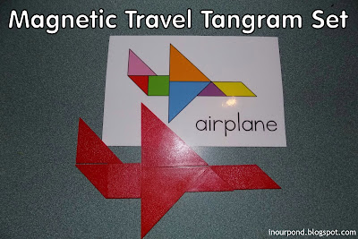 DIY Magnetic Travel Tangram Set from In Our Pond