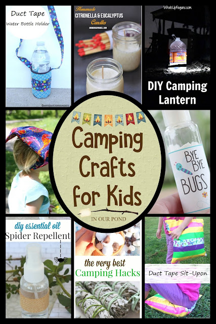 Crafts for Camping // In Our Pond // Camping is just another excuse to do some crafting!  Whether you're an adult who likes to DIY things for kids or a kid who wants to make something nature-themed at camp- we've got you covered.