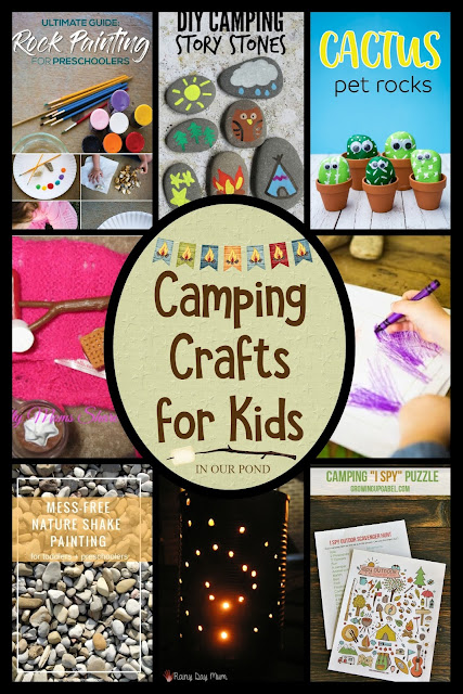 Crafts for Camping // In Our Pond // Camping is just another excuse to do some crafting!  Whether you're an adult who likes to DIY things for kids or a kid who wants to make something nature-themed at camp- we've got you covered.