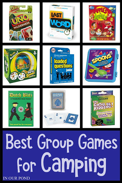 The Best Group Games for Camping // In Our Pond // card games // tile games // active games // outdoor // camping // camping games // memorial day weekend // 4th of july // labor day weekend