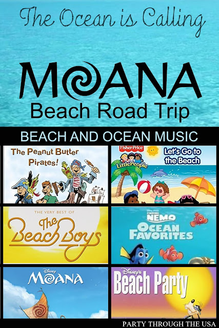 How to Plan a Moana Themed Road Trip // Party Through the USA // family road trips // party food // costumes // themed car activities // beach fun // beach party for kids