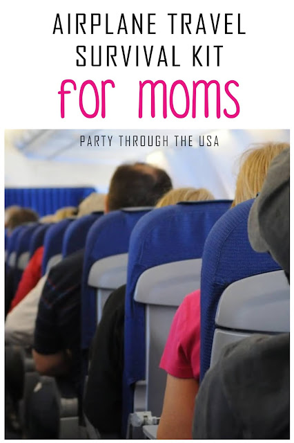Survive your time on the airplane with this special kit of essentials for moms.