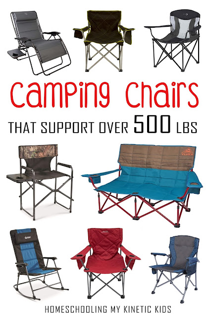 Plus sized bodies need comfortable camping chairs too, so these manufacturers have delivered.  Reviewed by a real supersized traveler!