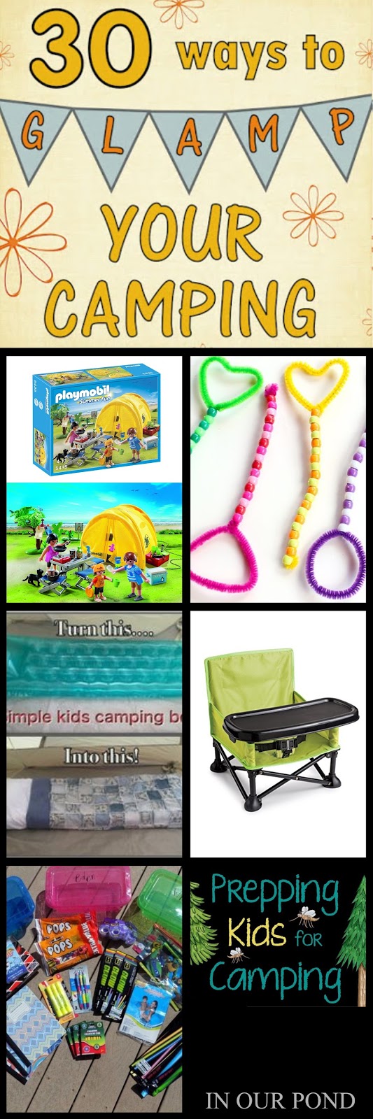 30 Ways to Glamp Your Camping from In Our Pond