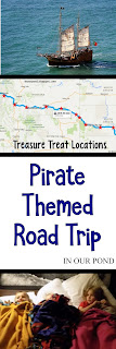 Pirate-Themed Road Trip for Kids from In Our Pond #family #roadtrip #travel #partyonwheels #party #pirateparty #roadtripwithkids #travelwithkids #travelhacks #traveltips